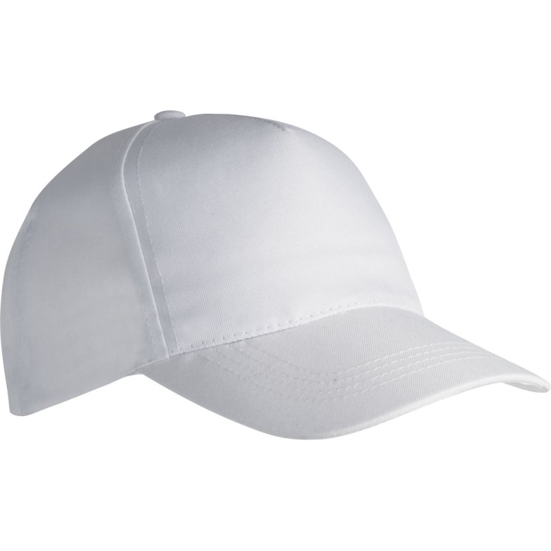 Casquette 5 panneaux en polyester, 130 g/m²