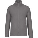 Veste micropolaire homme zippée sans capuche, 2 poches zippées