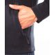 Veste micropolaire homme zippée sans capuche, 2 poches zippées
