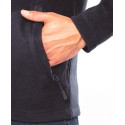 Veste micropolaire homme zippée sans capuche, 2 poches zippées