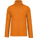 Veste micropolaire homme zippée sans capuche, 2 poches zippées