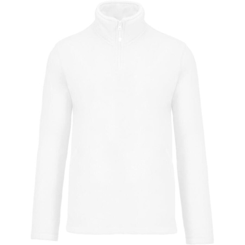 Sweat micropolaire col zippé, 300 g/m²