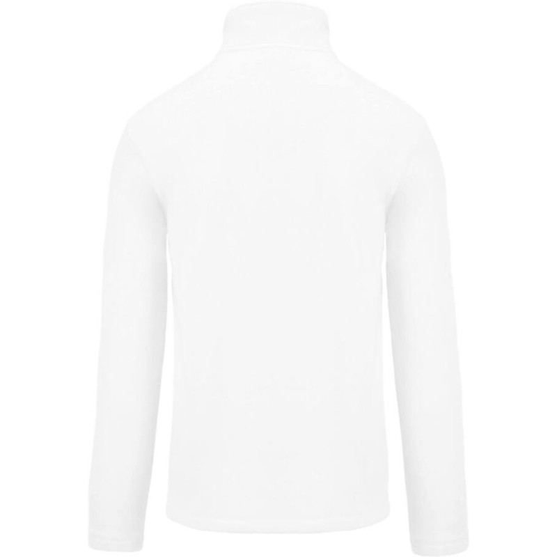 Sweat micropolaire col zippé, 300 g/m²