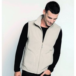 Gilet sans manches micropolaire homme zippée