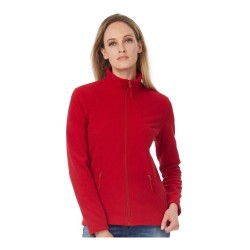 Veste micro-polaire femme zippée ton sur ton, 280 g/m²