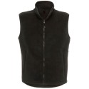 Gilet bodywarmer micro-polaire zippée ton sur ton, 300 g/m²