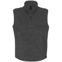 Gilet bodywarmer micro-polaire zippée ton sur ton, 300 g/m²