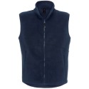 Gilet bodywarmer micro-polaire zippée ton sur ton, 300 g/m²