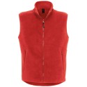 Gilet bodywarmer micro-polaire zippée ton sur ton, 300 g/m²