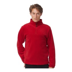 Veste polaire col zippée 1/4 ton sur ton, 300 g/m²