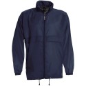 Veste coupe-vent homme imperméable, capuche dans le col
