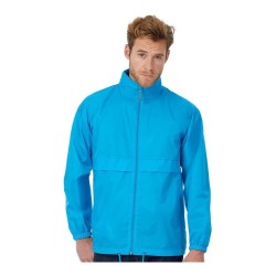 Veste coupe-vent homme imperméable, capuche dans le col