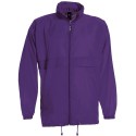Veste coupe-vent homme imperméable, capuche dans le col