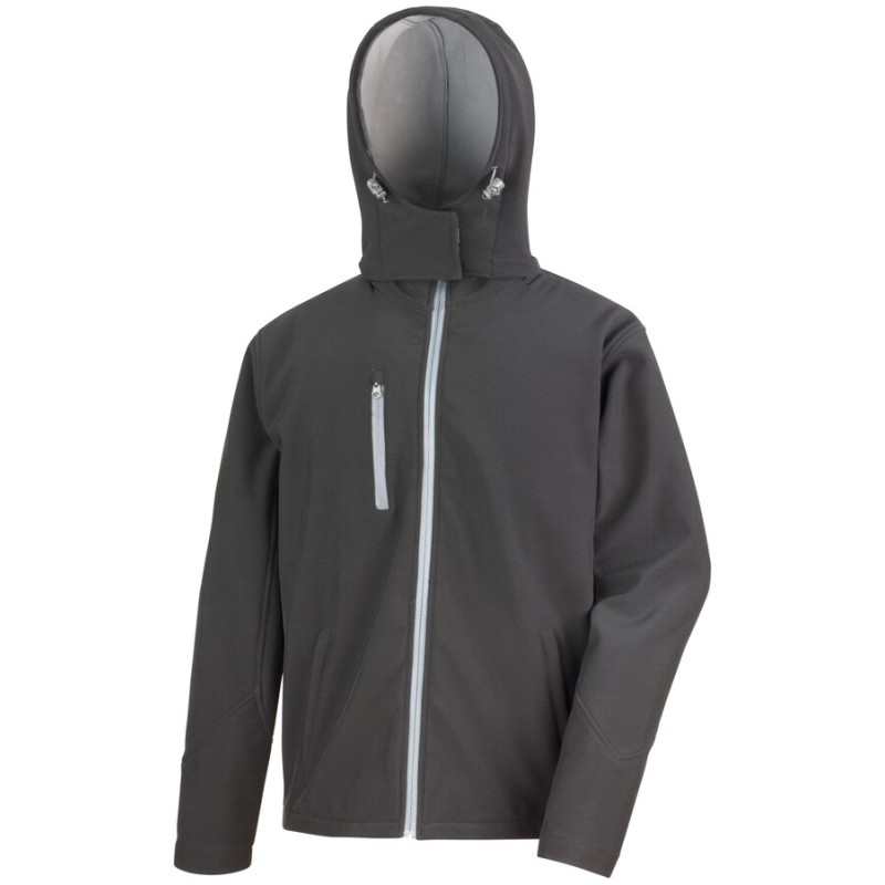 Veste softshell 3 couches pour homme à capuche haute performance