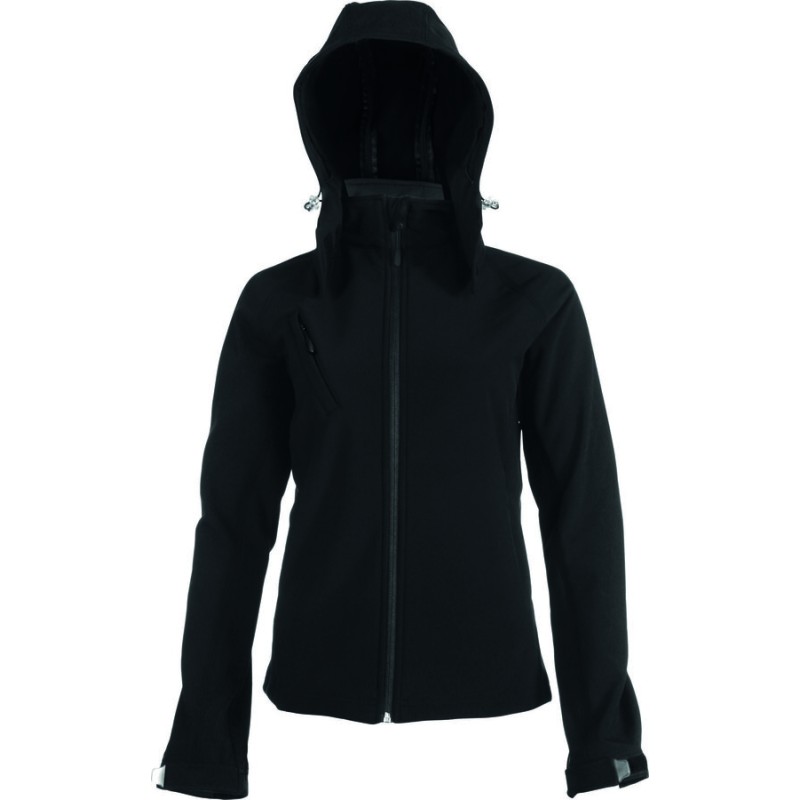 Veste softshell 3 couches à capuche amovible pour femme