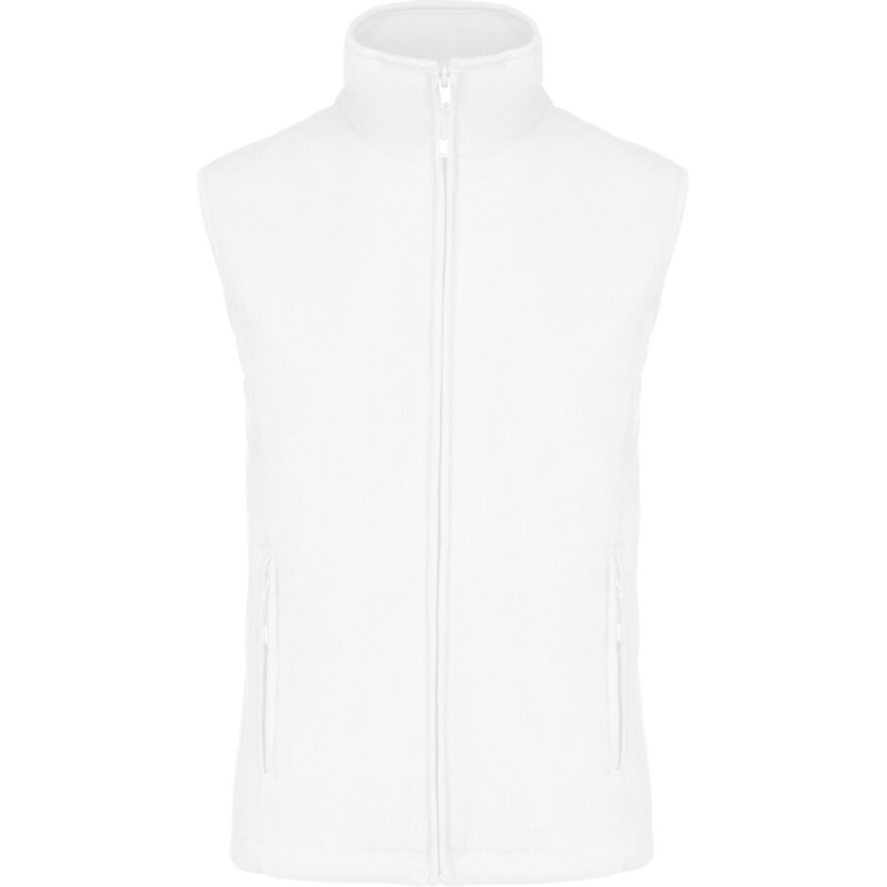 Gilet sans manches micropolaire femme zippée