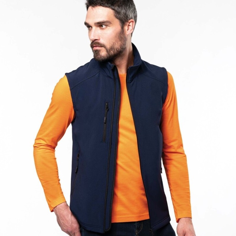 Gilet sans manches softshell 3 couches imperm able pour homme