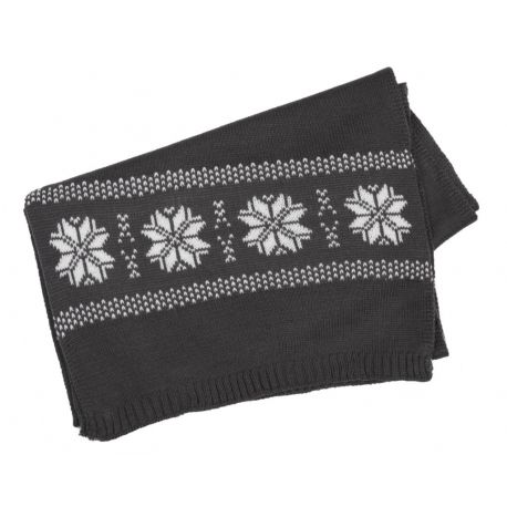 Écharpe d'hiver tricotée motif étoile, toucher doux