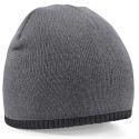 Bonnet bicolore tricoté en acrylique doux au toucher