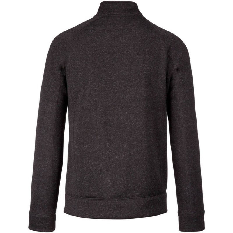 Veste zippée chinée pour homme manches raglan confortable, 345 g/m²