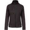 Veste zippée chinée pour femme manches raglan confortable, 345 g/m²