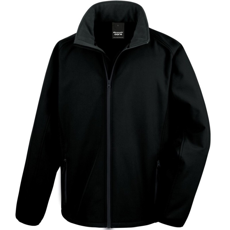 Veste softshell imprimable homme waterproof et coupe-vent