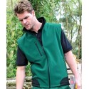 Gilet softshell respirant 3 couches, imperméable et coupe-vent, 320 g/m²