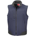 Gilet softshell respirant 3 couches, imperméable et coupe-vent, 320 g/m²