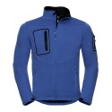 Veste homme sportshell ergonomique 3 couches intérieur polaire, 250 g/m²