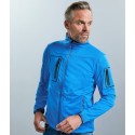 Veste homme sportshell ergonomique 3 couches intérieur polaire, 250 g/m²