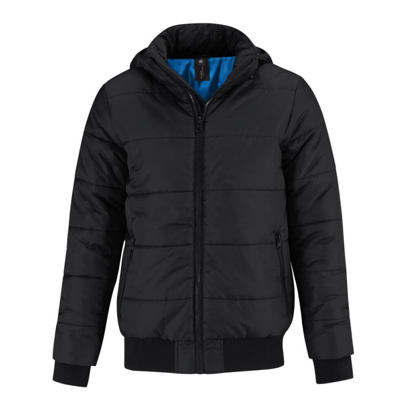 Blouson doudoune à capuche homme respirant et coupe-vent