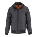 Blouson doudoune à capuche homme respirant et coupe-vent