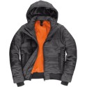 Blouson doudoune à capuche femme respirant et coupe-vent