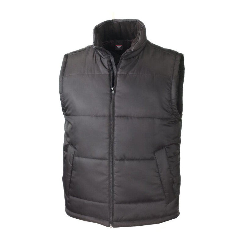 Bodywarmer sans manches matelassé col doublé polaire