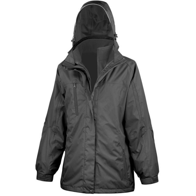 Parka femme 3 en 1 haut de gamme avec veste intérieure SoftShell amovible