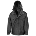 Veste 3 en 1 zip & clip avec blouson polaire, capuche dans le col