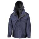 Veste 3 en 1 zip & clip avec blouson polaire, capuche dans le col