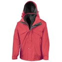 Veste 3 en 1 zip & clip avec blouson polaire, capuche dans le col