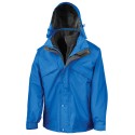 Veste 3 en 1 zip & clip avec blouson polaire, capuche dans le col