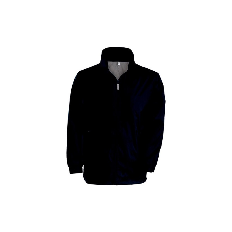 Blouson coupe-vent doublé avec capuche dans le col