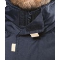 Parka homme avec capuche dans le col, doublure matelassée