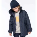 Parka enfant avec capuche dans le col doublé polaire, 450 g/m²