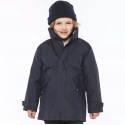 Parka enfant avec capuche dans le col doublé polaire, 450 g/m²