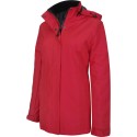 Parka femme avec capuche dans le col, doublure matelassée