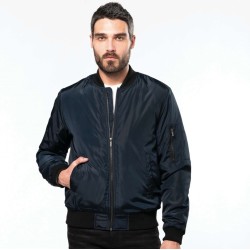 Blouson bomber pour homme doublure matelassée, fermeture zippée