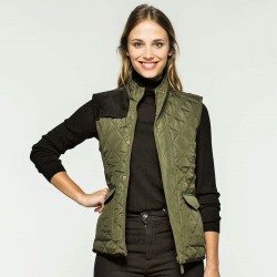 Bodywarmer matelassé femme, fermeture zippée