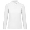 Polo femme manches longues pas cher en coton, 180 g/m²