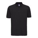 Polo piqué homme en coton ringspun avec fentes latérales, 200 g/m²