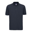 Polo piqué homme en coton ringspun avec fentes latérales, 200 g/m²
