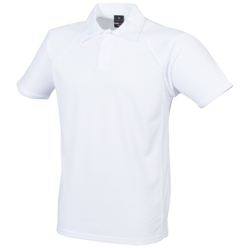 Polo de sport homme respirant haute performance raglan, 200 g/m²